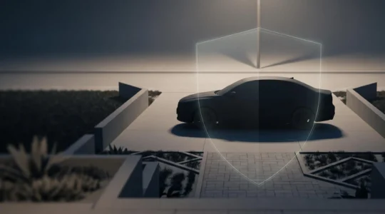 Illustration conceptuelle représentant l'obligation légale d'assurance automobile pour véhicules immobilisés